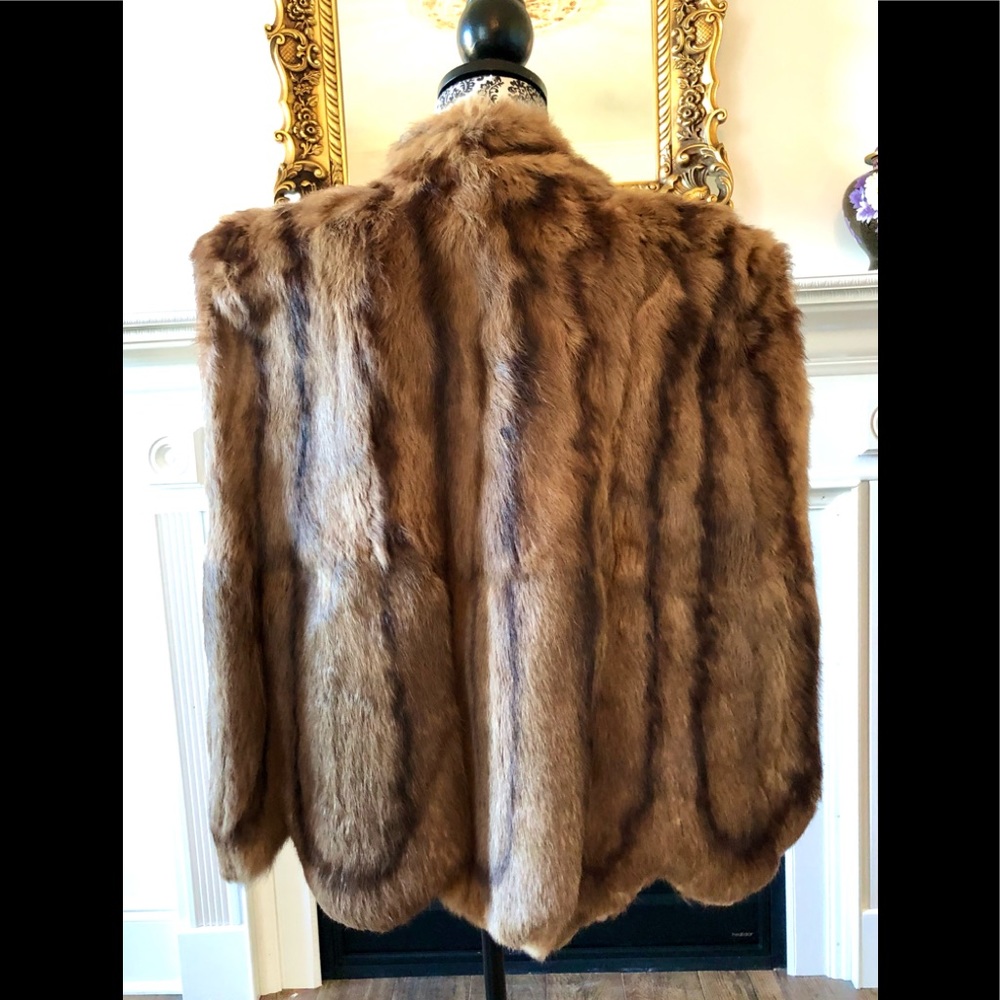 Luxury VTG 30s/40s Rich brown mink for cape, size small 24 inch length